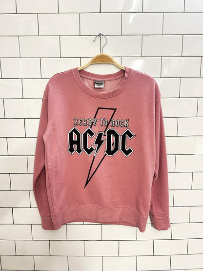 acdc ready to rock crewneck