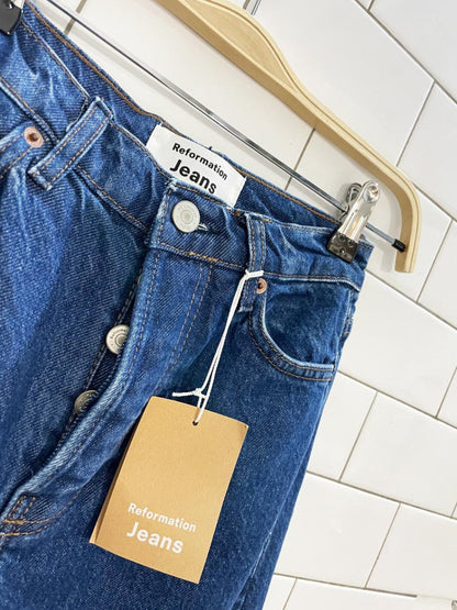 nwt reformation cynthia high rise straight jeans | long - good market thrift store