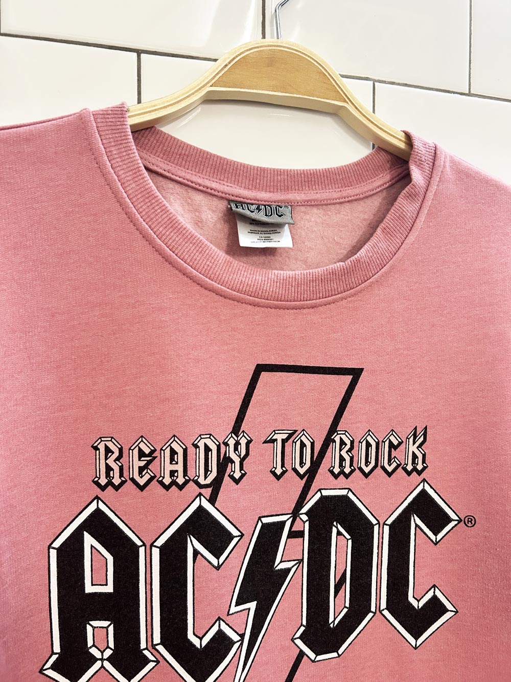 acdc ready to rock crewneck