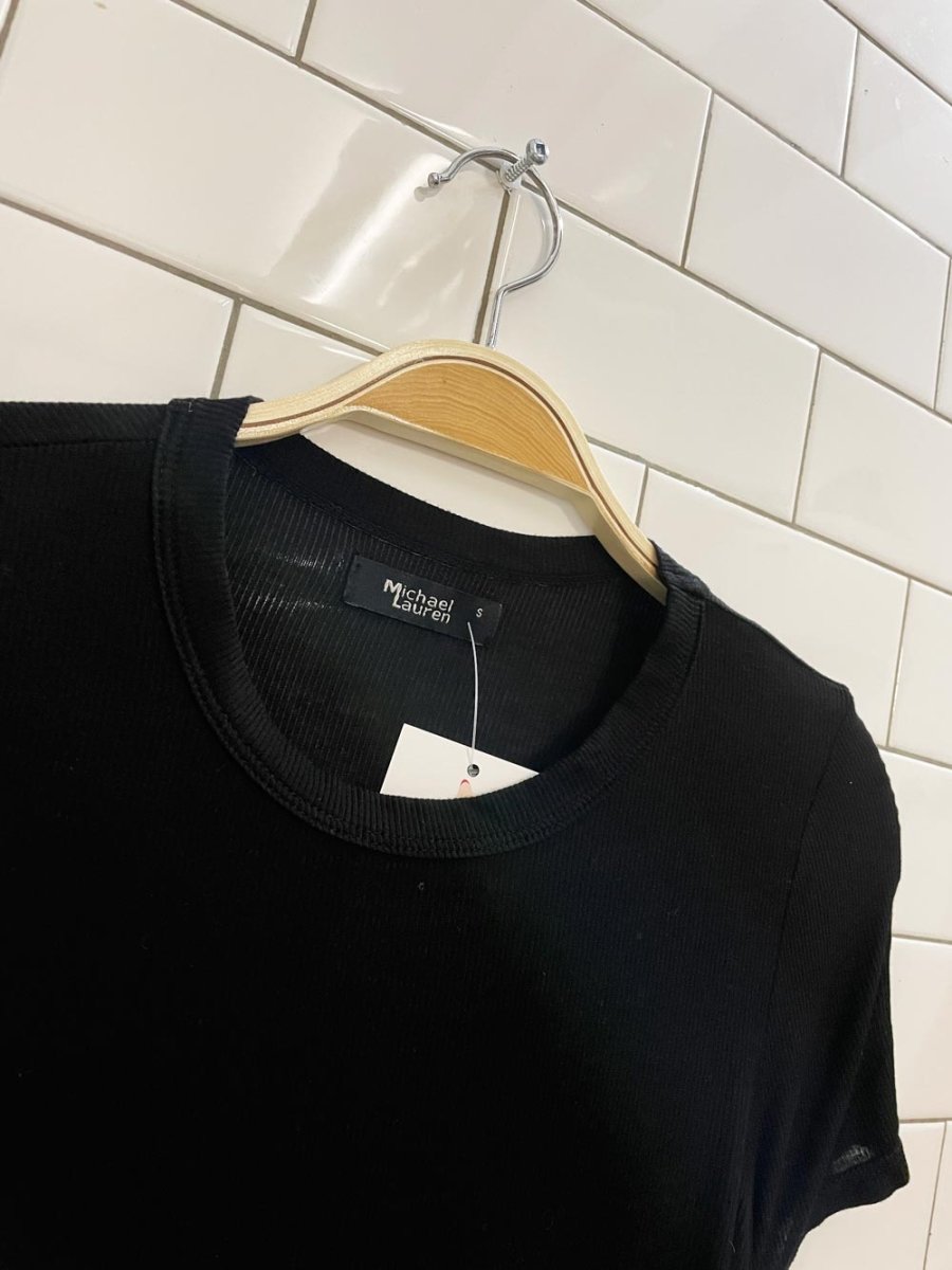 nwt michael lauren LA ribbed long sleeve top - good market thrift store