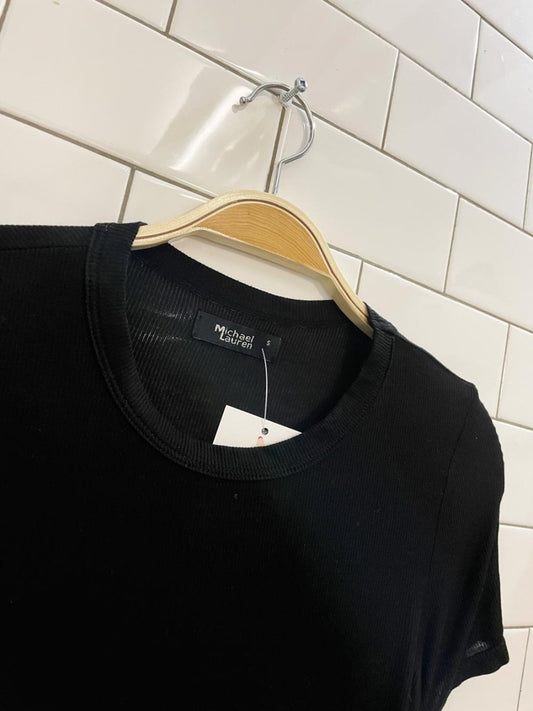 nwt michael lauren LA ribbed long sleeve top - good market thrift store