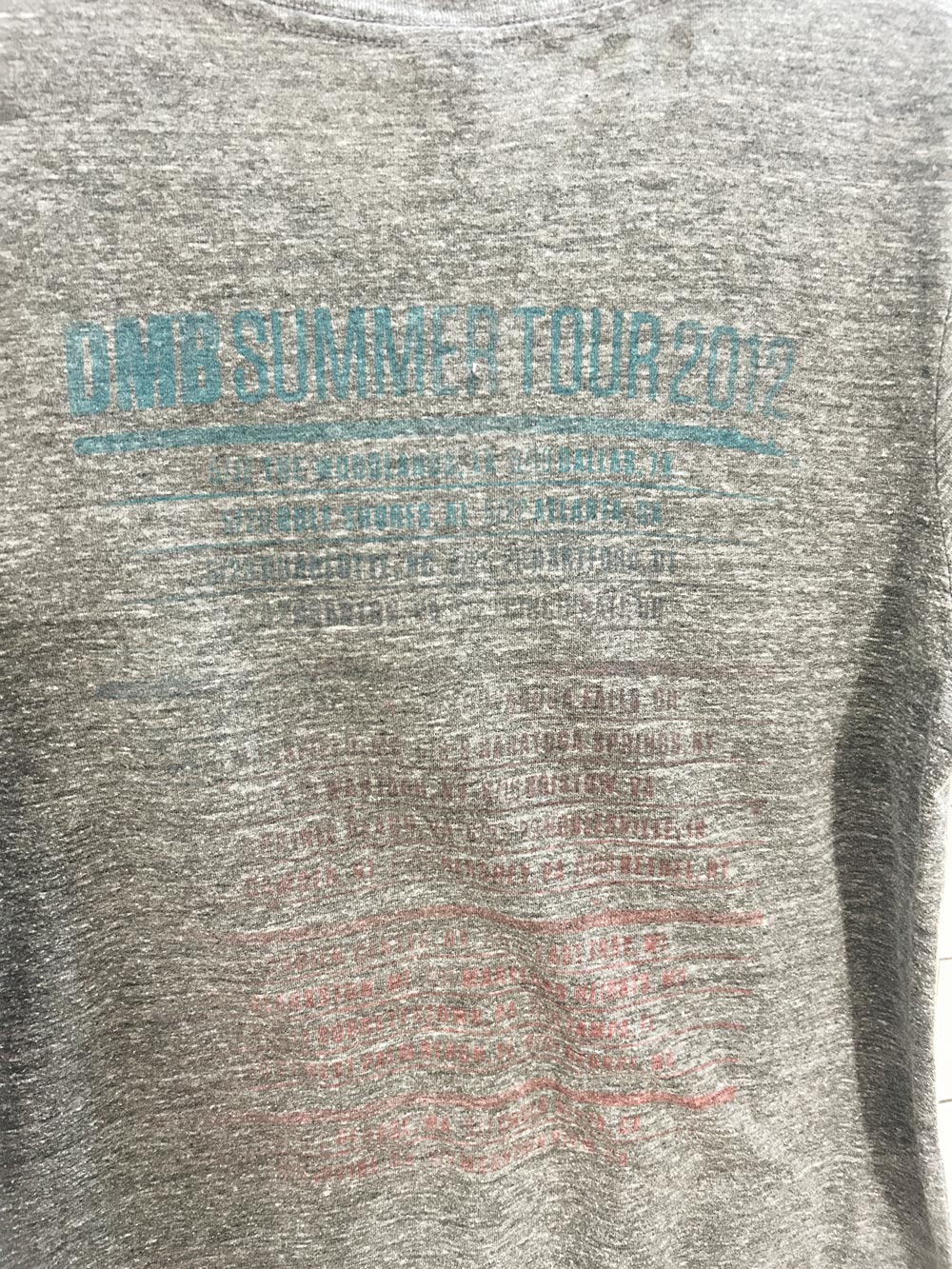 dave matthews band 2012 summer tour tee