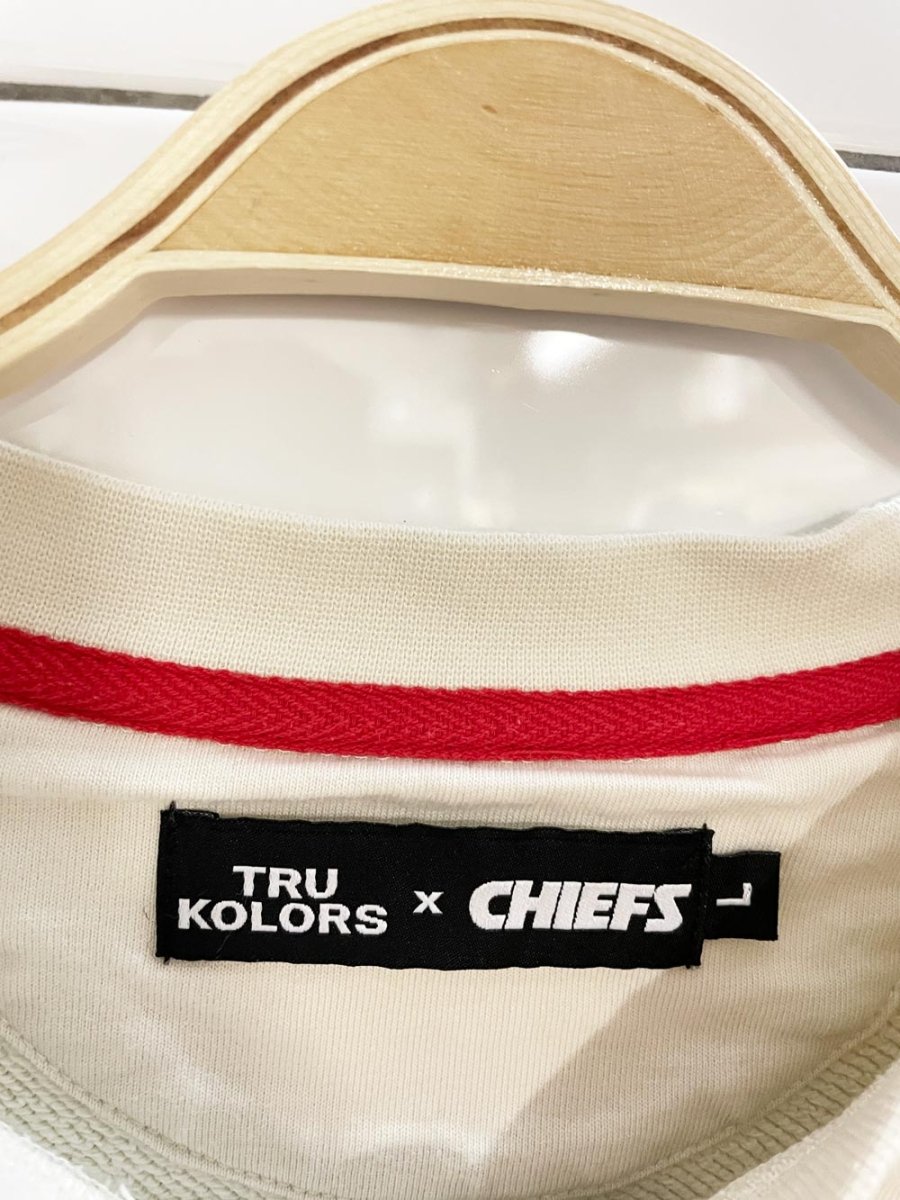 tru kolors x kansas city chiefs arch oversized boxy sweatshirt - good market thrift store
