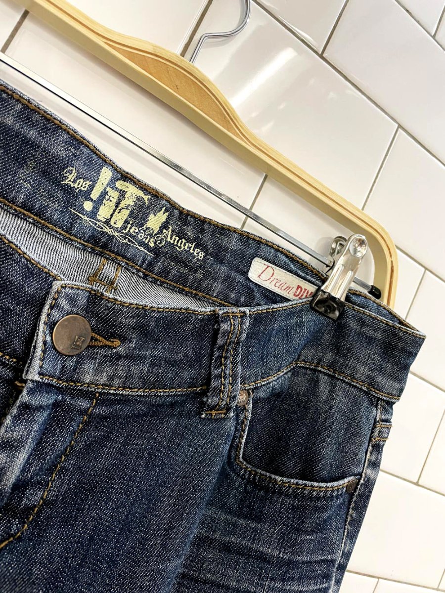y2k los angeles IT dream low rise diva flare leg jeans - good market thrift store