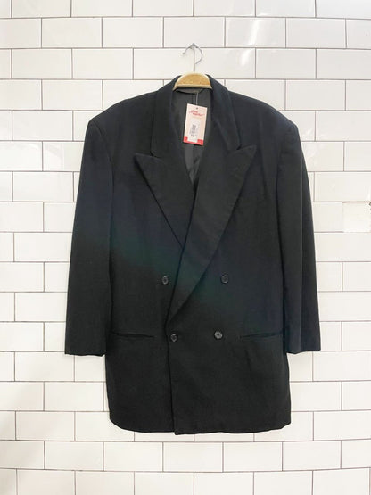 vintage donna karan union made hand tailored double breasted blazer - good market thrift store