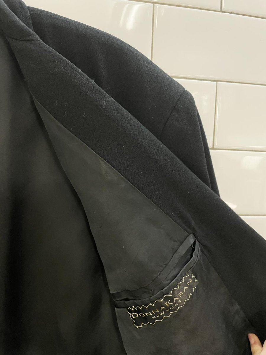 vintage donna karan union made hand tailored double breasted blazer - good market thrift store