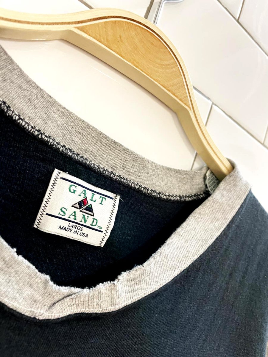 vintage 90s iowa hawkeyes two tone ringer tee | made in USA - good market thrift store