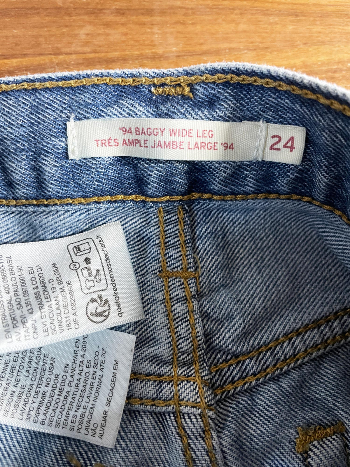 levi's 94 baggy wide leg jeans