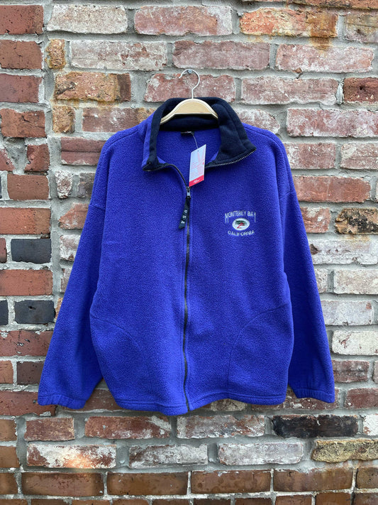 vintage made in USA cali full zip fleece jacket