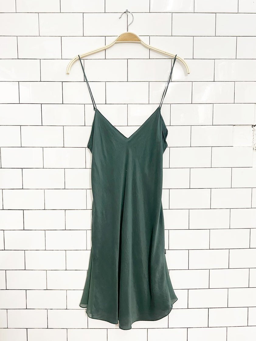 la senza 100% silk lingerie chiffon pleat slip dress - good market thrift store