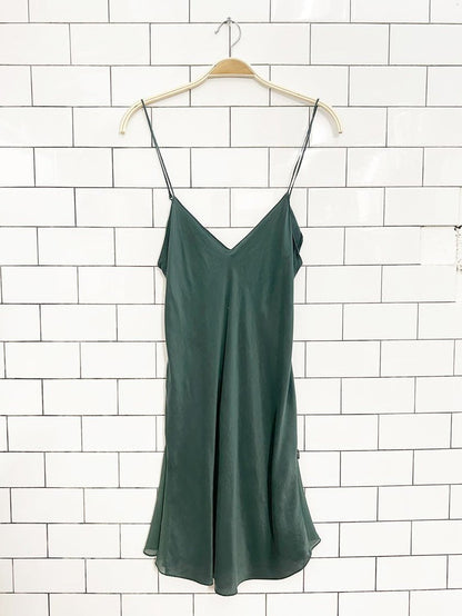 la senza 100% silk lingerie chiffon pleat slip dress - good market thrift store