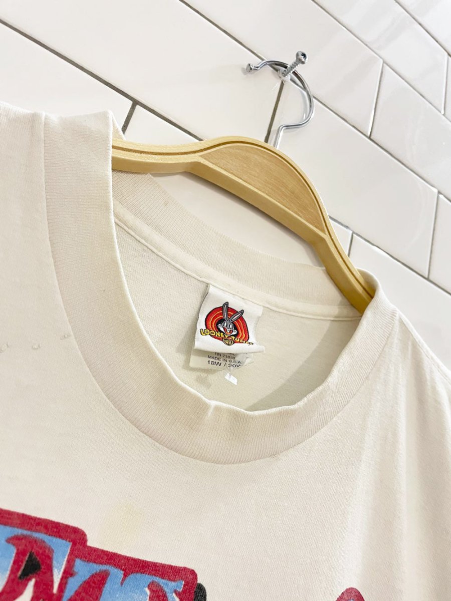 vintage 90s looney tunes get a grip graphic tee - good market thrift store