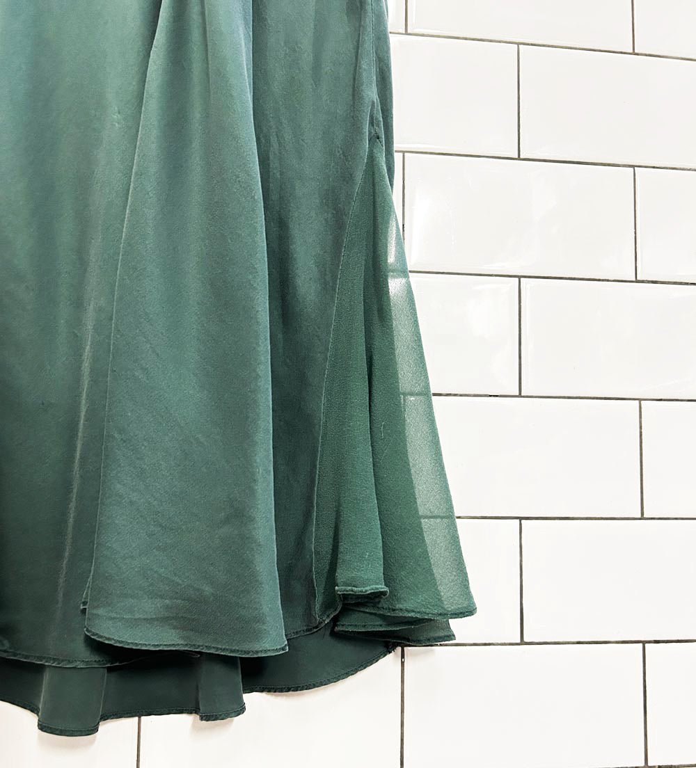 la senza 100% silk lingerie chiffon pleat slip dress - good market thrift store