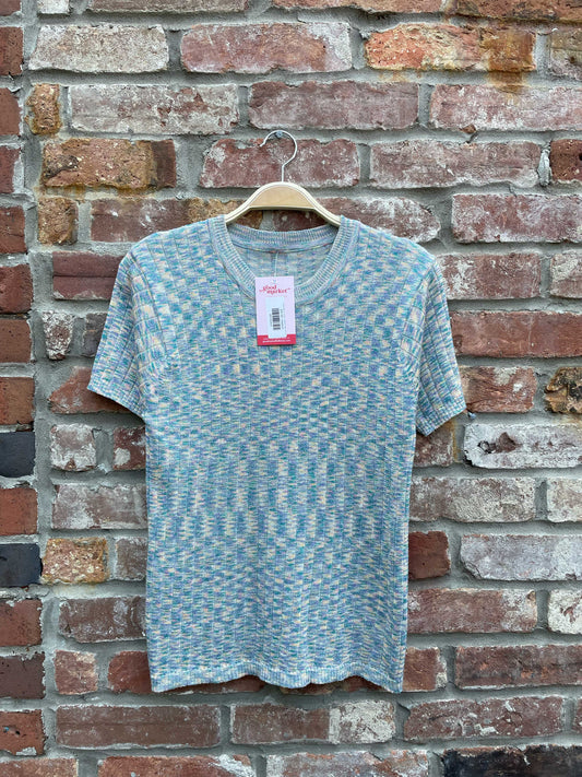 vintage sparkly unicorn 'missoni' style knit crew