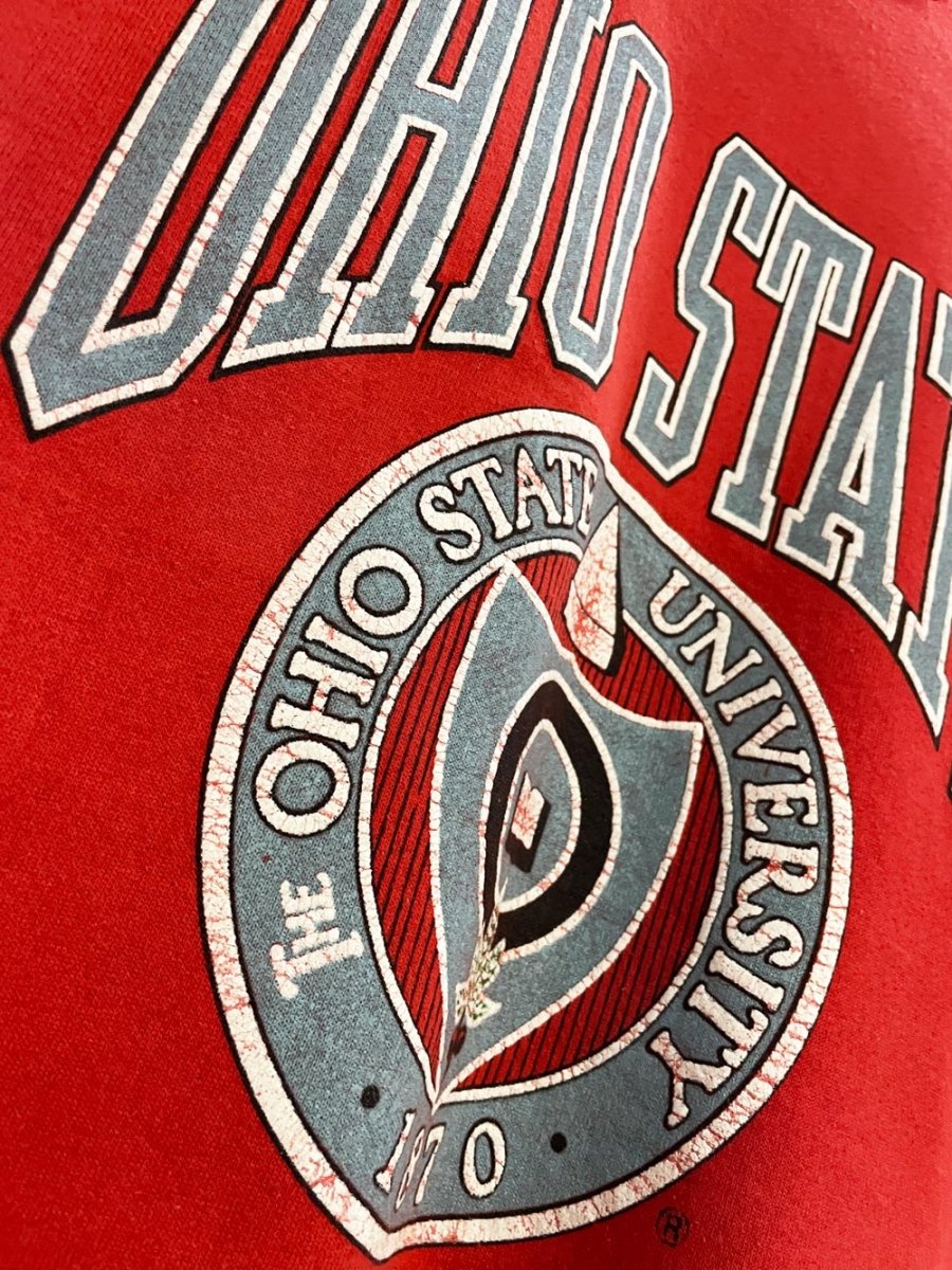 vintage 80s ohio state collegiate raglan sweatshirt - good market thrift store