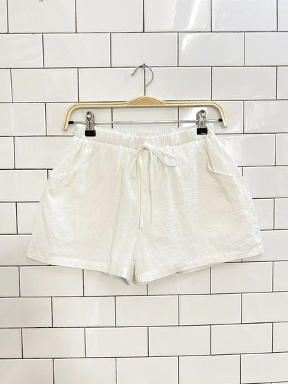 cotton drawstring lounge short - good market thrift store