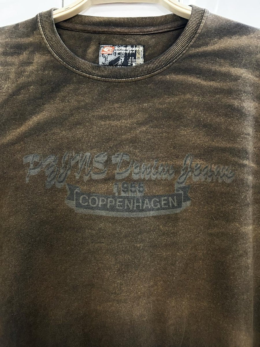 y2k point zero ombre dimension streetwear long sleeve tee - good market thrift store