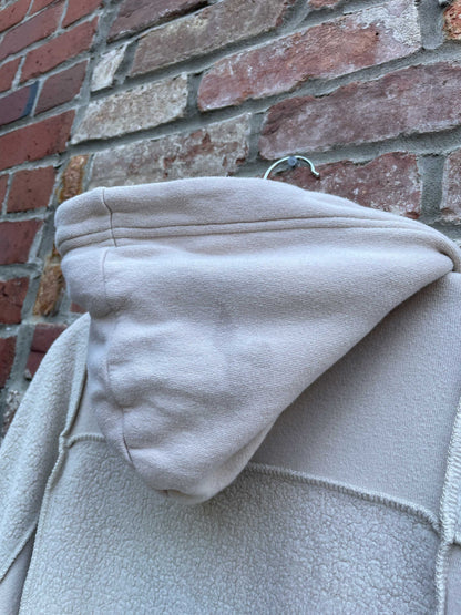 aerie oversized sherpa patchwork hoodie