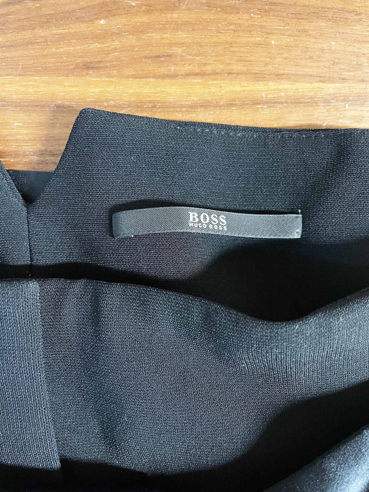 hugo boss pleated tie belt wide leg dress pant