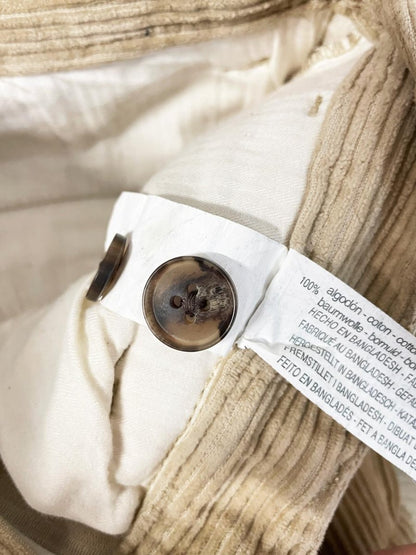 zara chunky cord pleated trouser - good market thrift store