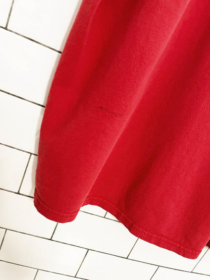 vintage 00s wisconsin colourblock sleeve cuff collegiate tee - good market thrift store