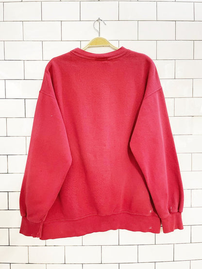 vintage 90s wisconsin varsity script sweatshirt | decotex | made in USA - good market thrift store