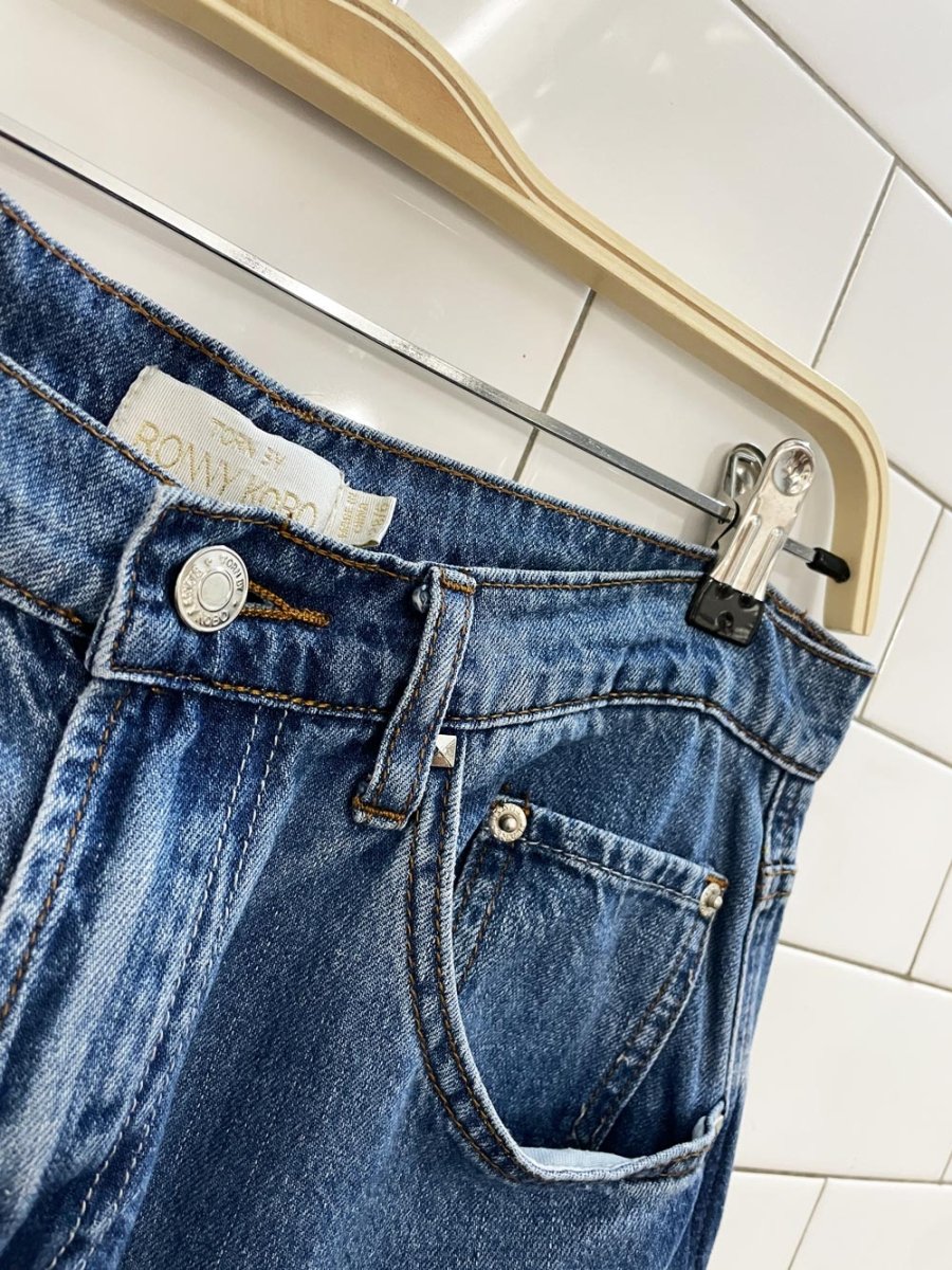 torn by ronny kobo zayla cargo wide leg / cinch ankle jeans - good market thrift store