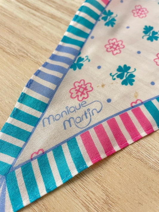 vintage 80s monique martin silk neck / hair scarf - good market thrift store