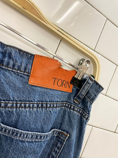 torn by ronny kobo zayla cargo wide leg / cinch ankle jeans - good market thrift store