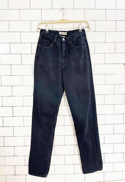 vintage 90s guess high rise straight jeans | made in USA - good market thrift store