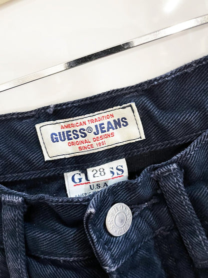 vintage 90s guess high rise straight jeans | made in USA - good market thrift store
