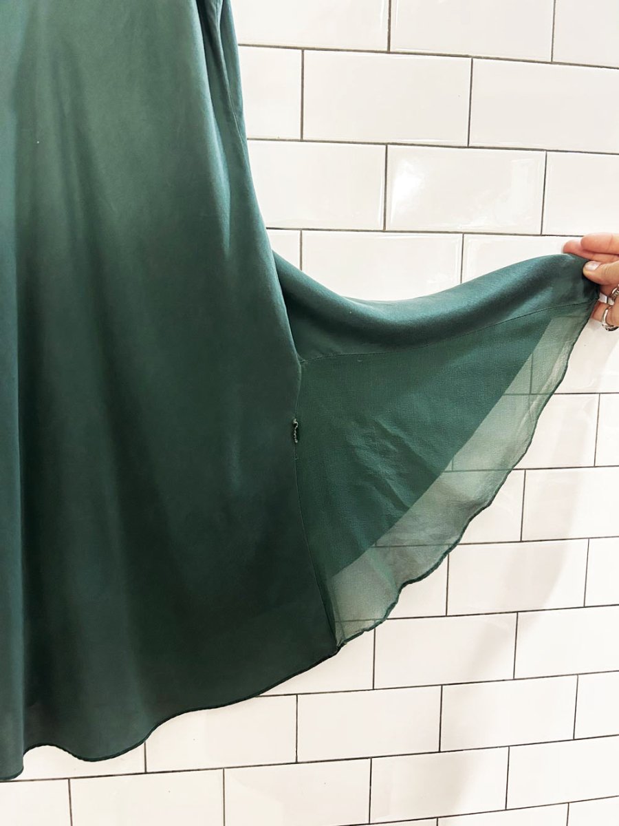 la senza 100% silk lingerie chiffon pleat slip dress - good market thrift store