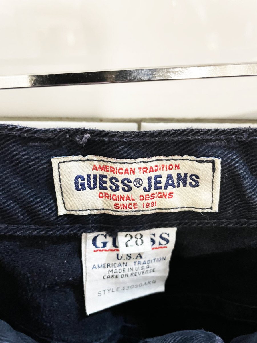 vintage 90s guess high rise straight jeans | made in USA - good market thrift store