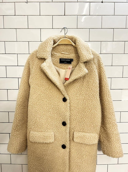 covent garden long teddy coat - good market thrift store