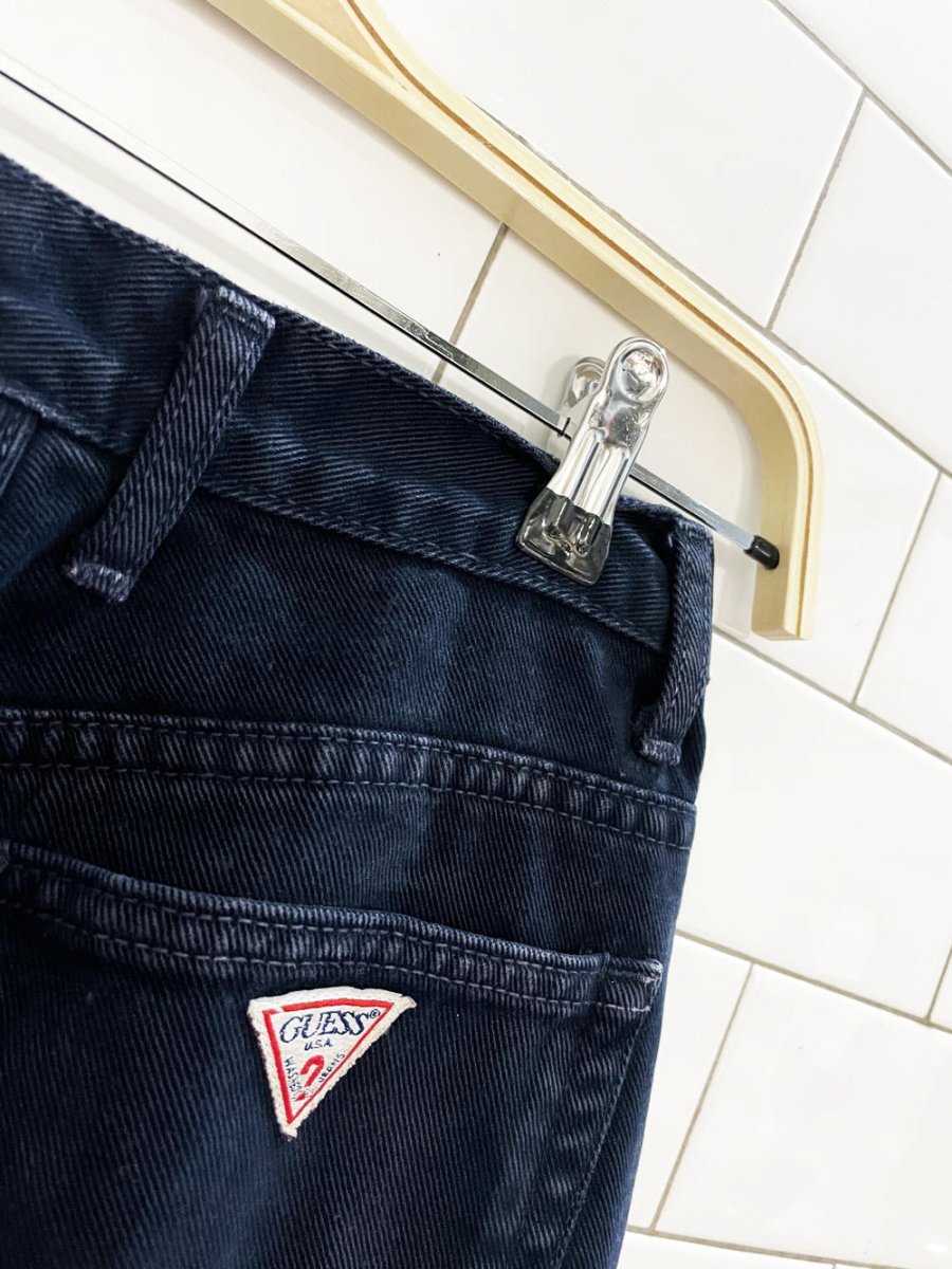 vintage 90s guess high rise straight jeans | made in USA - good market thrift store