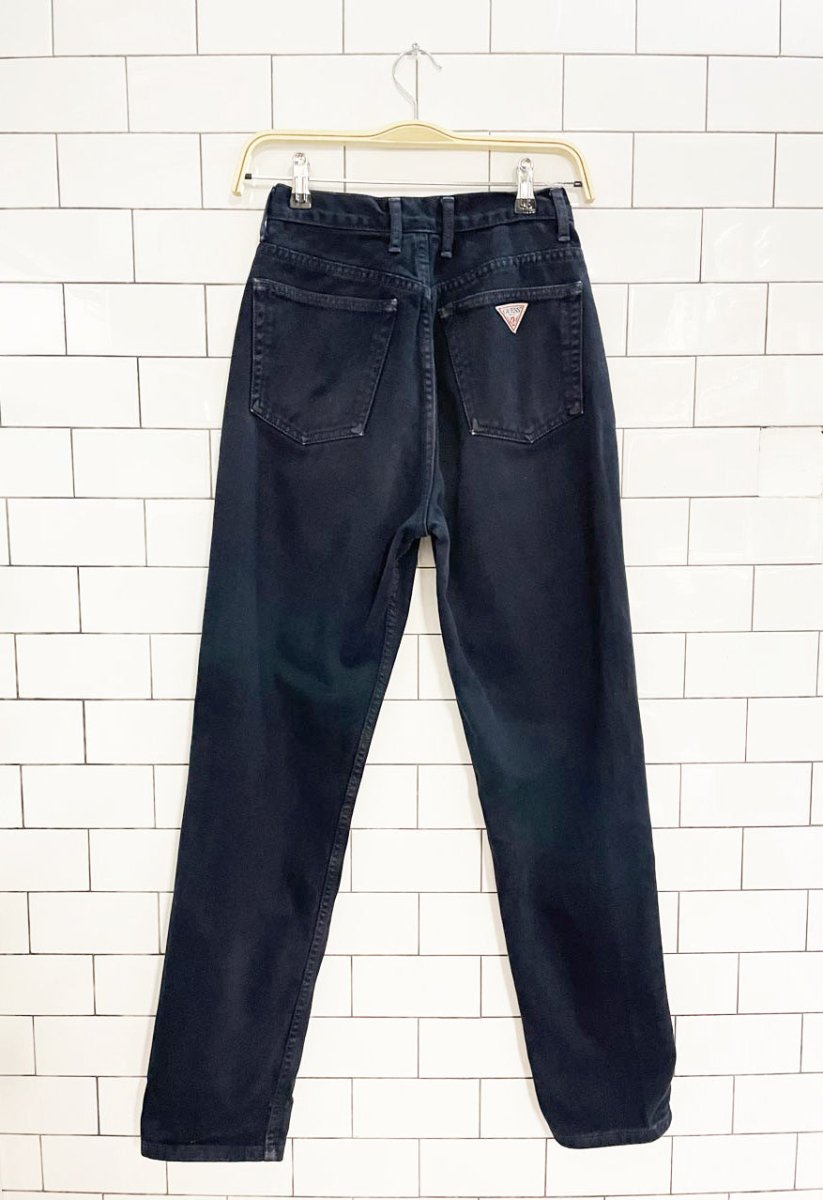 vintage 90s guess high rise straight jeans | made in USA - good market thrift store