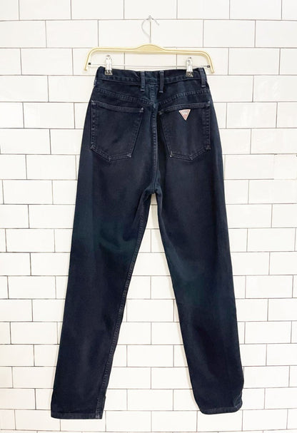 vintage 90s guess high rise straight jeans | made in USA - good market thrift store