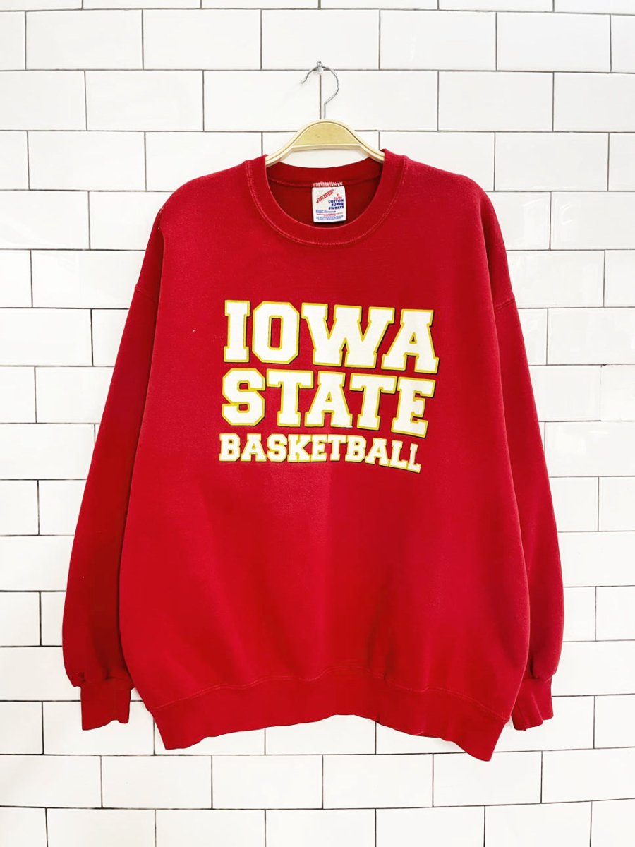 vintage 90s iowa state basketball collegiate sweatshirt | made in USA | jerzees - good market thrift store