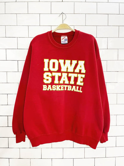vintage 90s iowa state basketball collegiate sweatshirt | made in USA | jerzees - good market thrift store