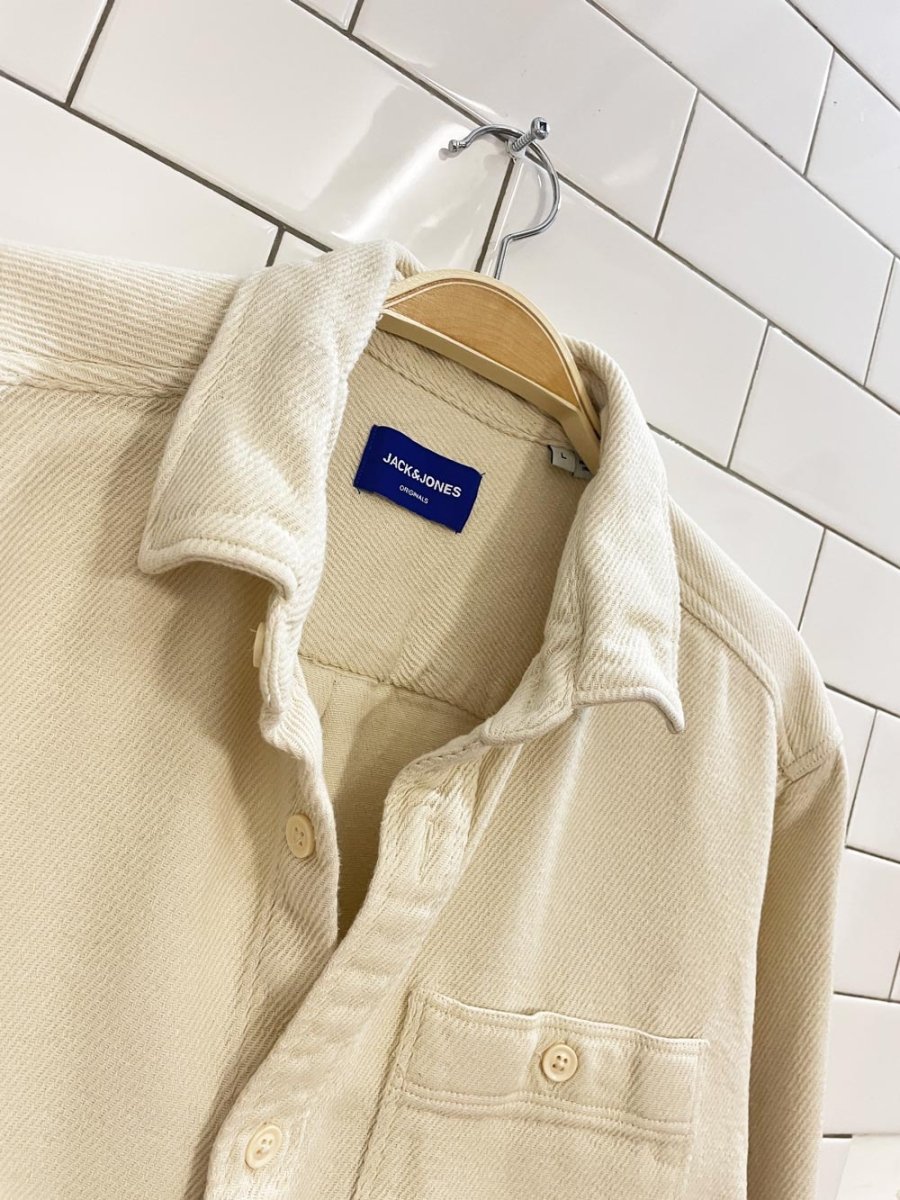 jack & jones twill shirt jacket - good market thrift store