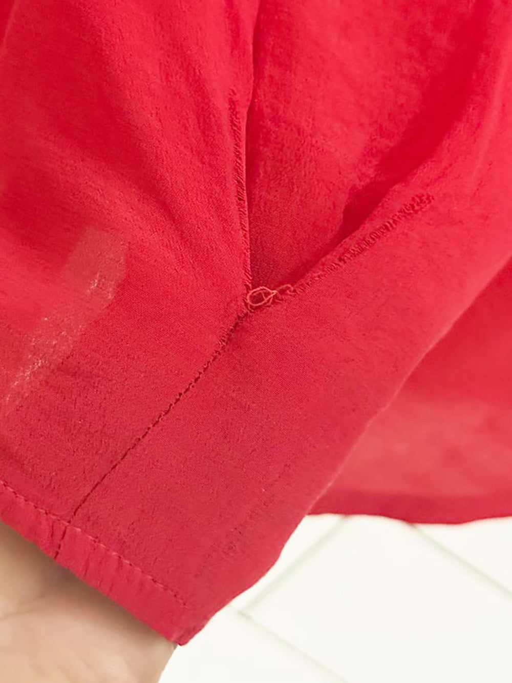 vintage 90s sophisticates 100% silk lace trim blouse