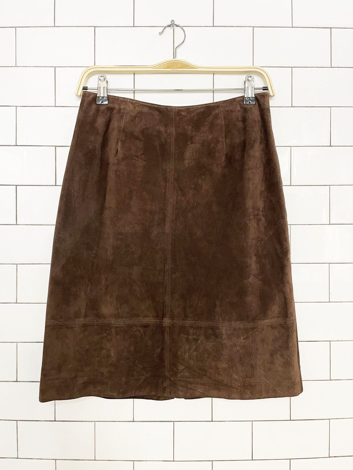 vintage lord & taylor soft leather mini skirt