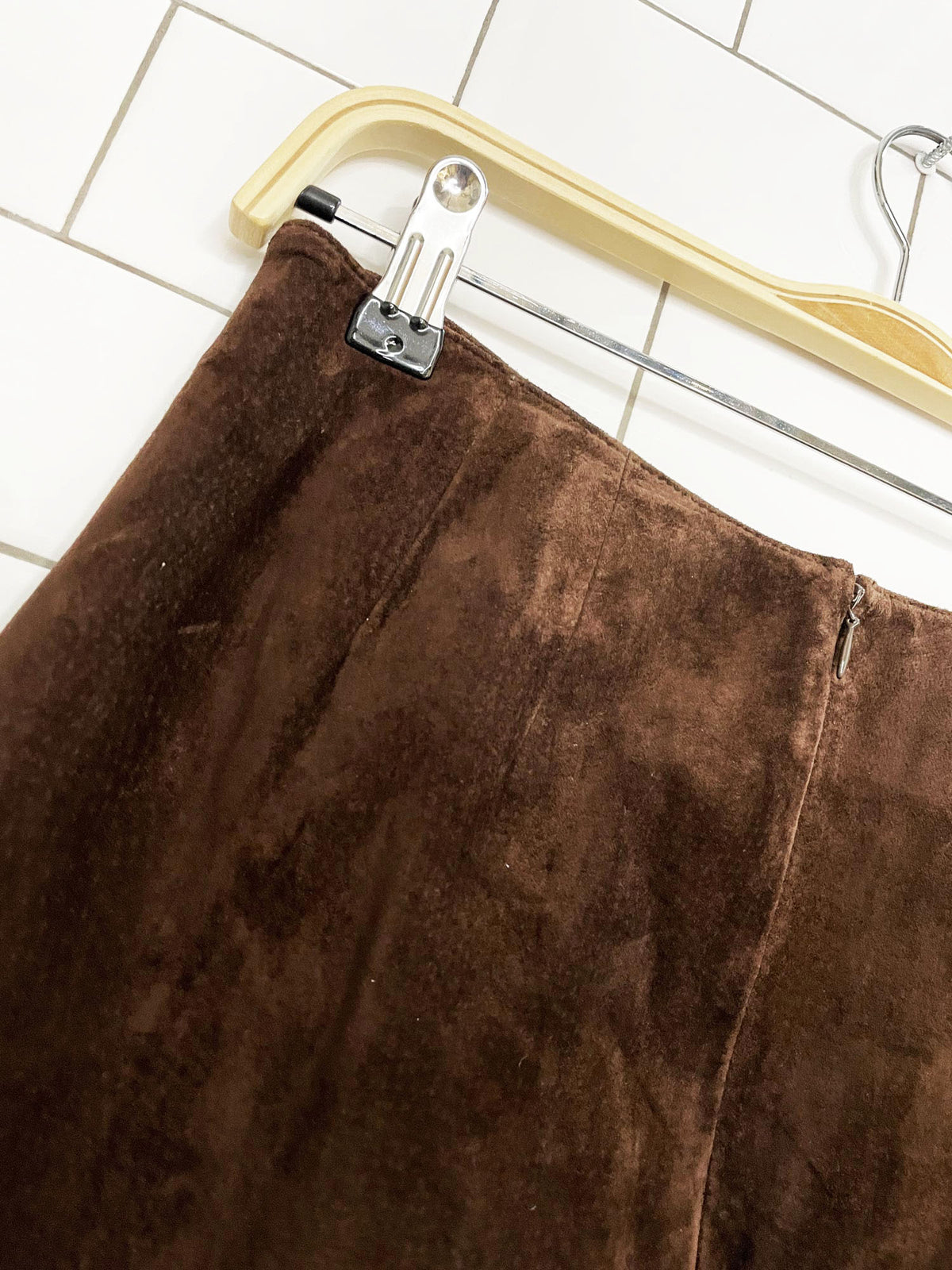vintage lord & taylor soft leather mini skirt