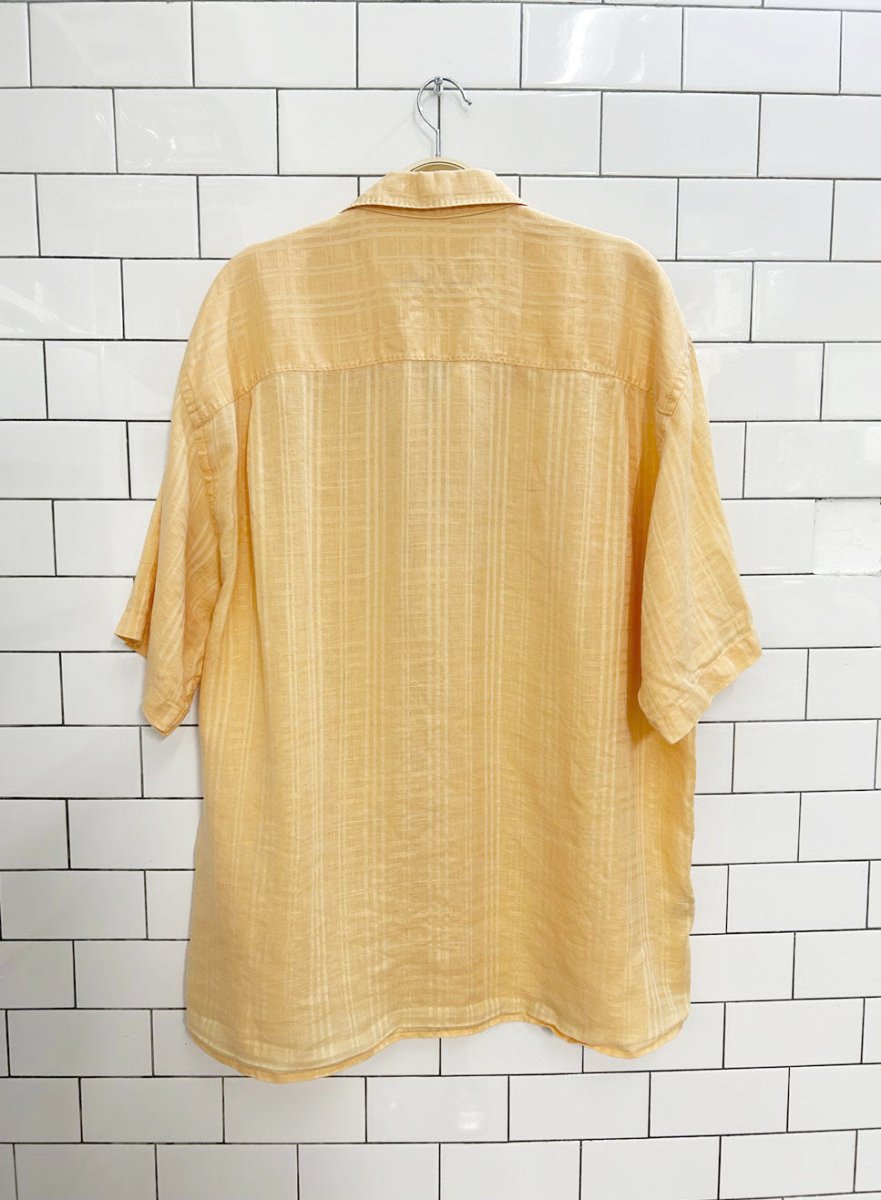 tommy bahama linen short sleeve resort shirt - good market thrift store