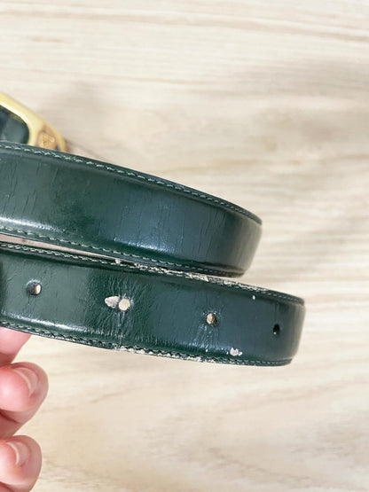 vintage 90s liz claiborne leather belt - good market thrift store