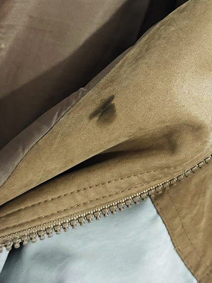 vintage 90s luba paris two-tone full zip hooded light jacket