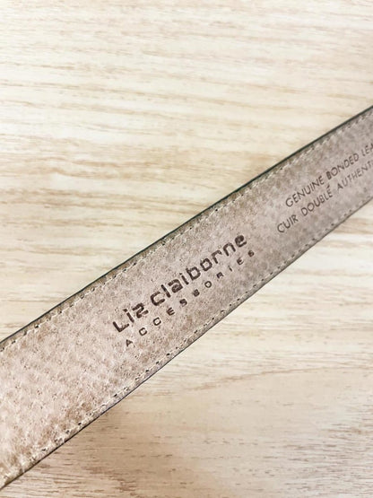 vintage 90s liz claiborne leather belt - good market thrift store