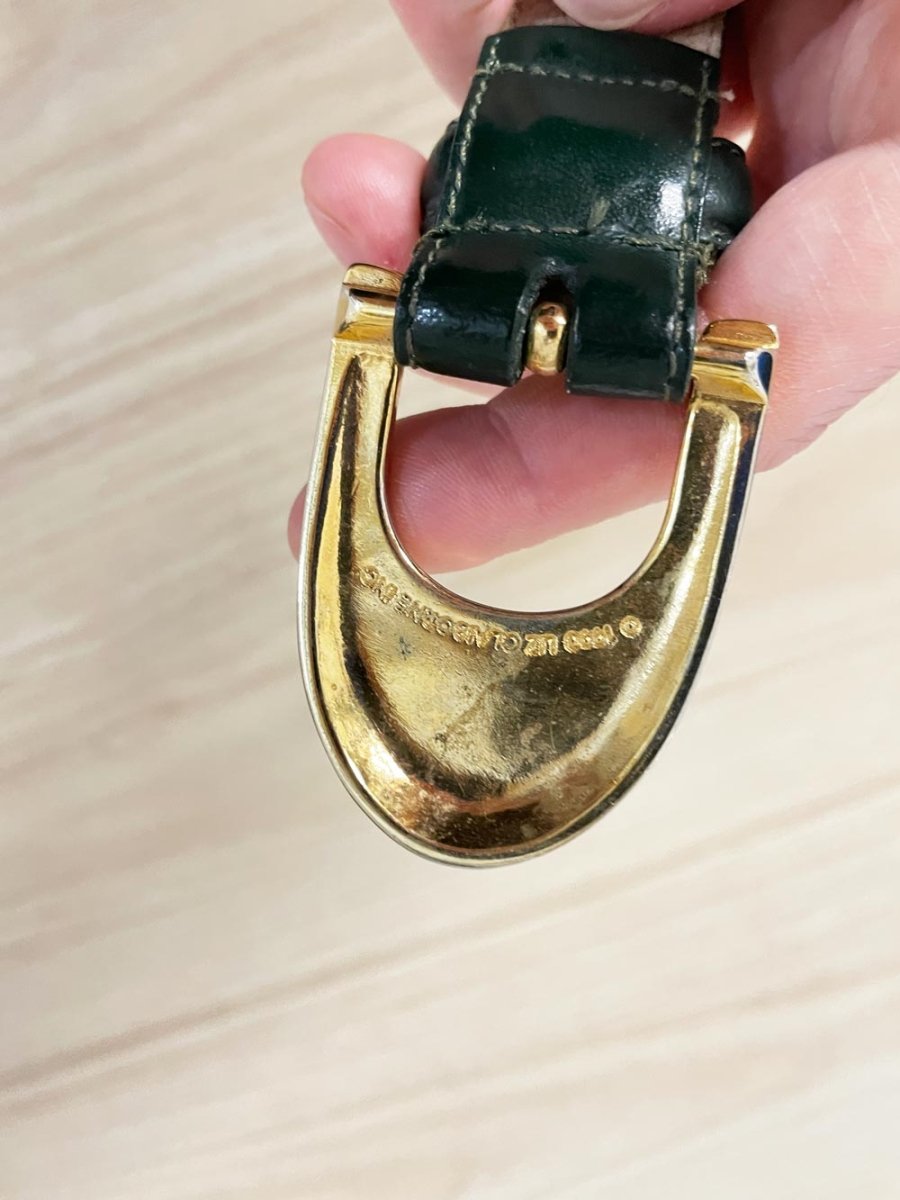 vintage 90s liz claiborne leather belt - good market thrift store