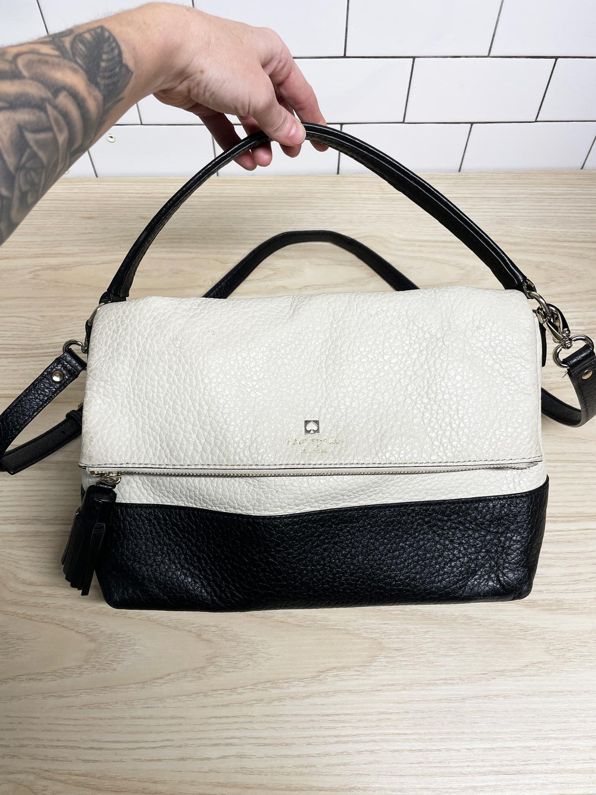 kate spade southport pebble leather carmen convertible shoulder bag