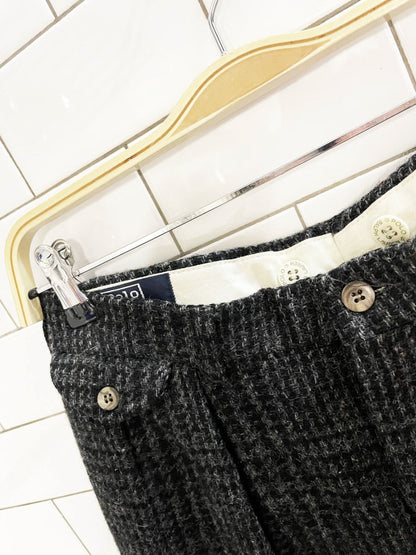 vintage 90s polo ralph lauren wool tweed pleated trouser | made in USA - good market thrift store